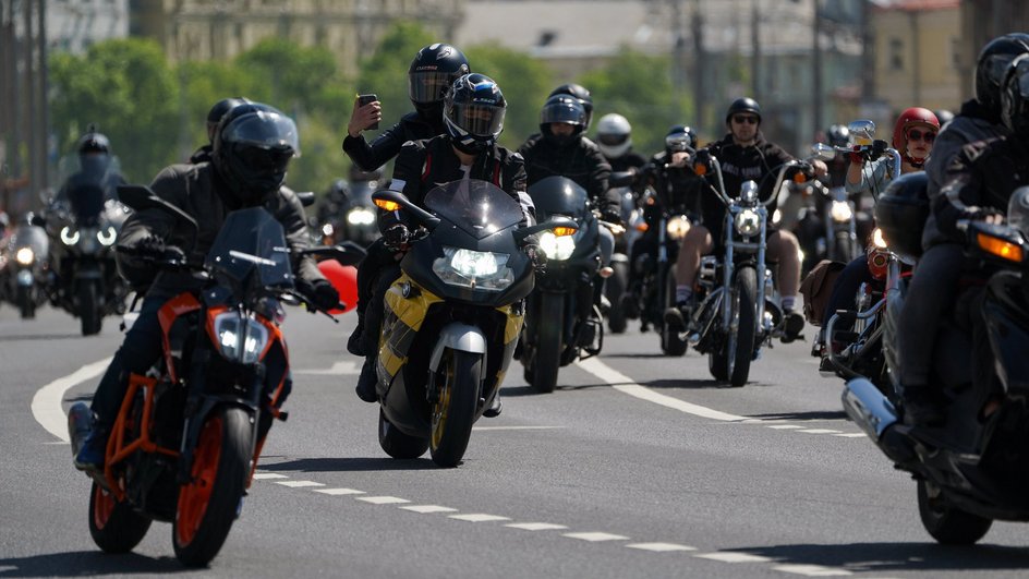 Мотоциклисты в Москве