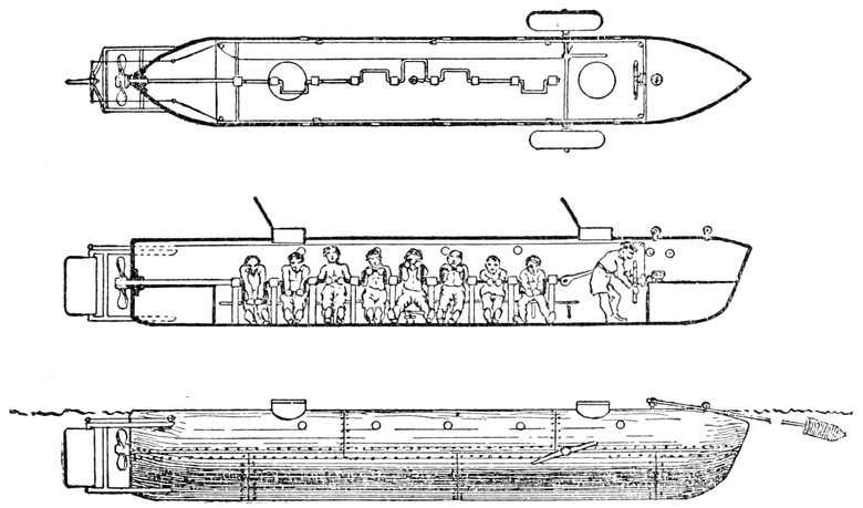 Подводная лодка «Ханли», потопившая корвет «Хаусатоник». 