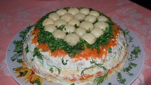 Салат с курицей 