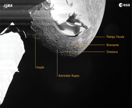 Подписано название кратеров. Для увеличения нажмите на фото. Источник: esa.int