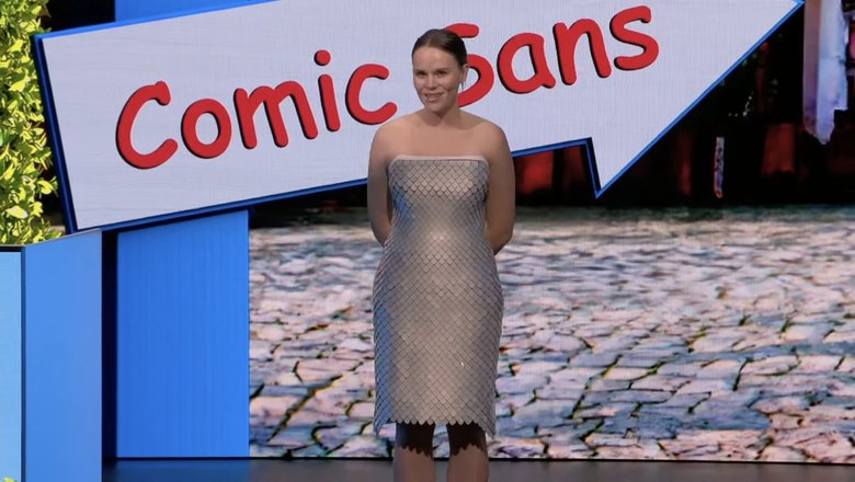 Так выглядит платье-экран Project Primrose. Фото: YouTube 