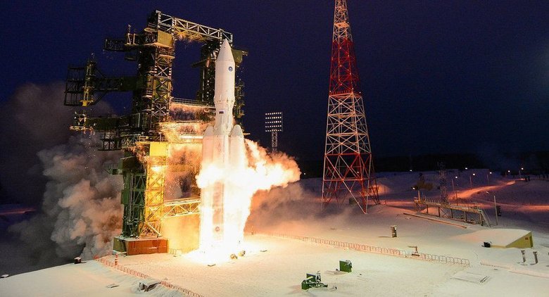 Первый и пока единственный запуск «Ангары-5». Фото: Минобороны РФ / Wikipedia