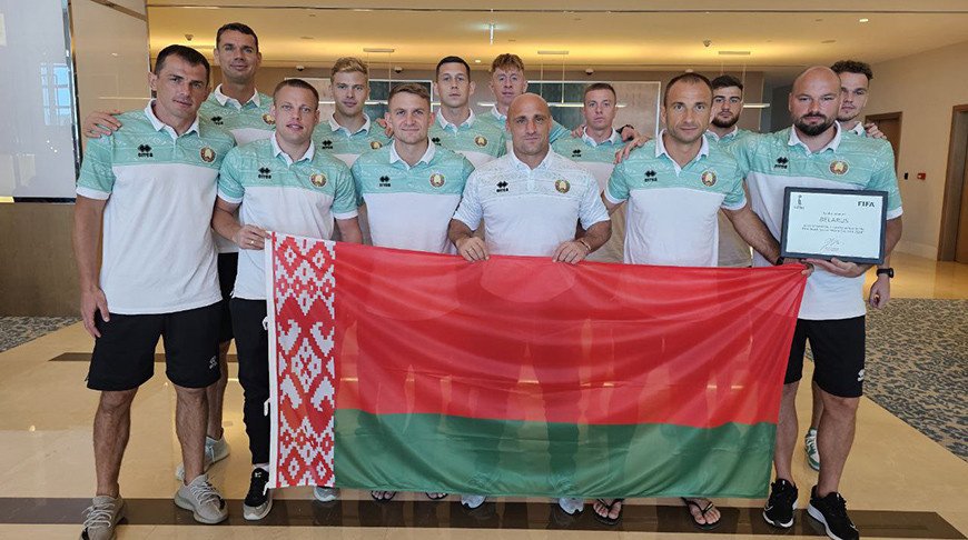 Сборная Беларуси по пляжному футболу победила сенегальцев на ЧМ в ОАЭ