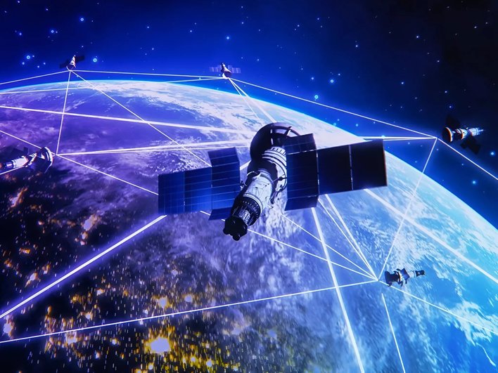 Спутниковая сеть Kepler Communications рендер Спутниковая сеть Kepler Communications рендер