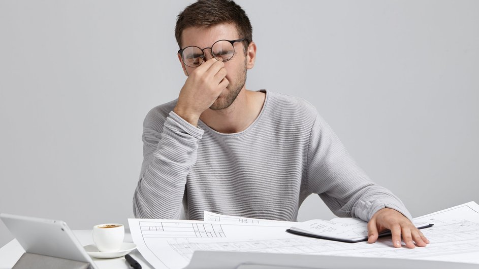 Мужчина на работе Мужчина на работе