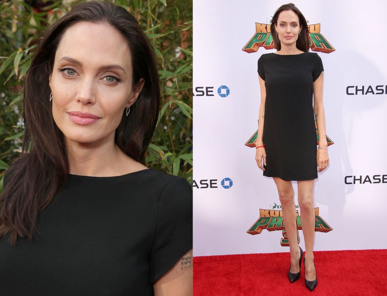 Анджелина Джоли показала слишком стройные ноги в коротком платье