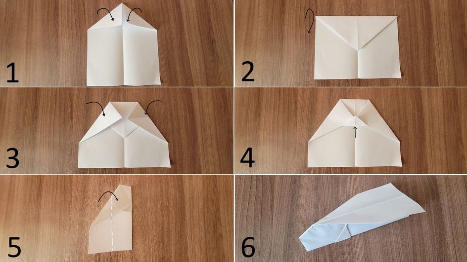 Сделать самолет из бумаги