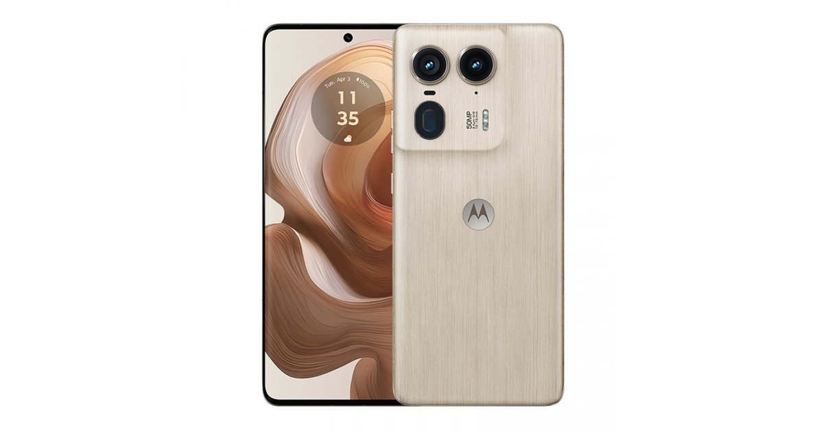 Motorola представила смартфон с деревянной крышкой Moto X50 Ultra