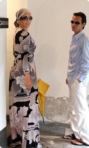 Дженнифер Лопес с мужем Марком Энтони