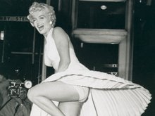 Мэрилин Монро на съемках фильма «Зуд седьмого года», 1955 год