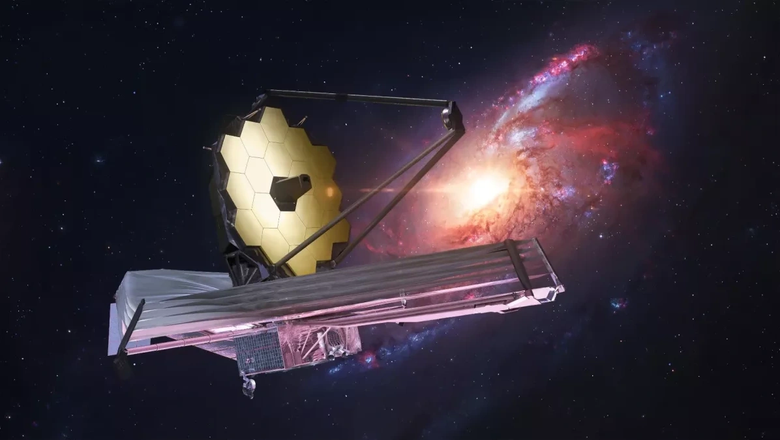 Телескоп «Джеймс Уэбб» наблюдает за галактикой в глубоком космосе. Источник: space.com