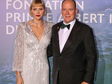 Slide image for gallery: 13757 | Княгиня Шарлен в Jenny Packham
Источник: Legion-media.ru