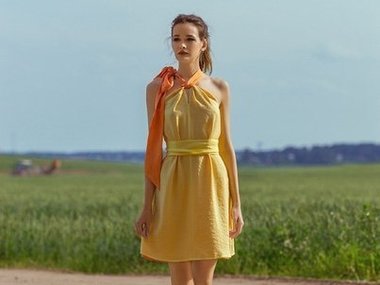 Slide image for gallery: 2970 | Комментарий lady.mail.ru: Платье-перевертишь от Татьяны Цывкиной