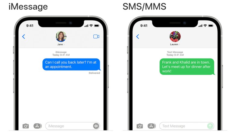 Наглядное объяснение, что такое iMessage и чем он отличается от обычных SMS-сообщений.