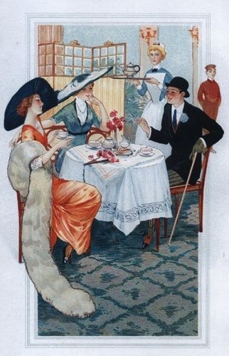 Реклама чайной, неизвестный художник, 1910 г.