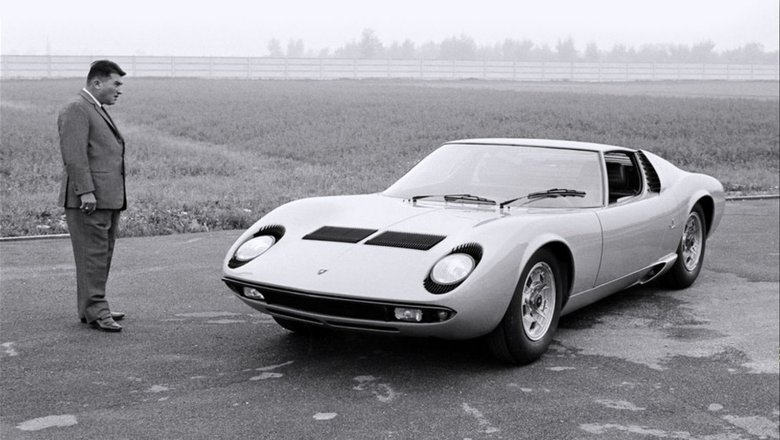Ферруччо Ламборгини и Miura P400 Ферруччо Ламборгини и Miura P400