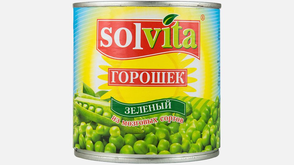 Solvita Консервы натуральные. Горошек зеленый Solvita Консервы натуральные. Горошек зеленый