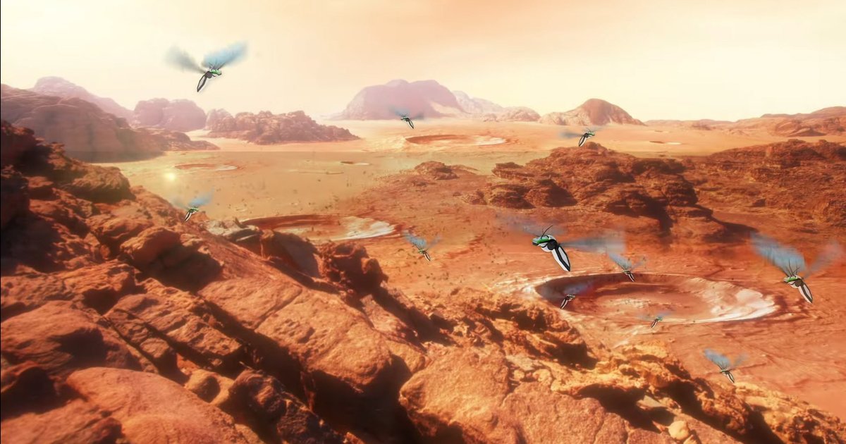 НАСА создает марсианских роботов-пчел для поиска жизни на планете