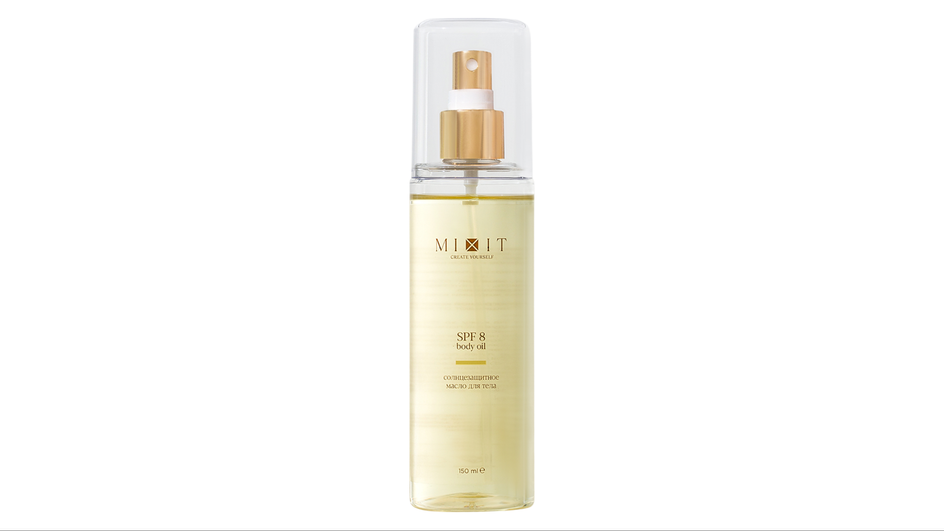 Солнцезащитный спрей для тела фирмы Mixit серия Body Oil Back to Sun Солнцезащитный спрей для тела фирмы Mixit серия Body Oil Back to Sun
