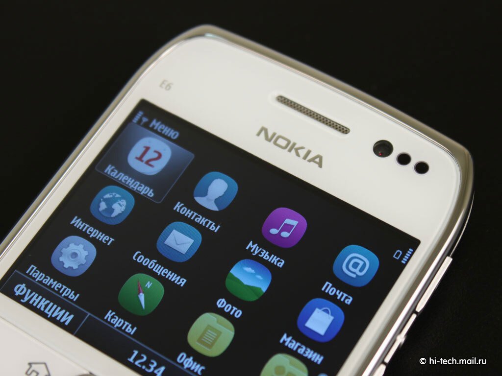 Обзор Nokia E6: уникальный смартфон с Symbian Anna - Hi-Tech Mail.ru