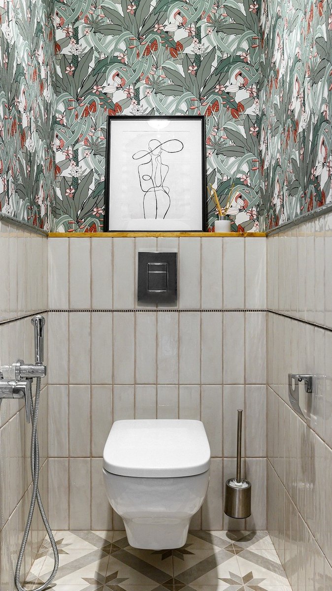 Обои в ванной и санузле: 7 восхитительных примеров от дизайнеров