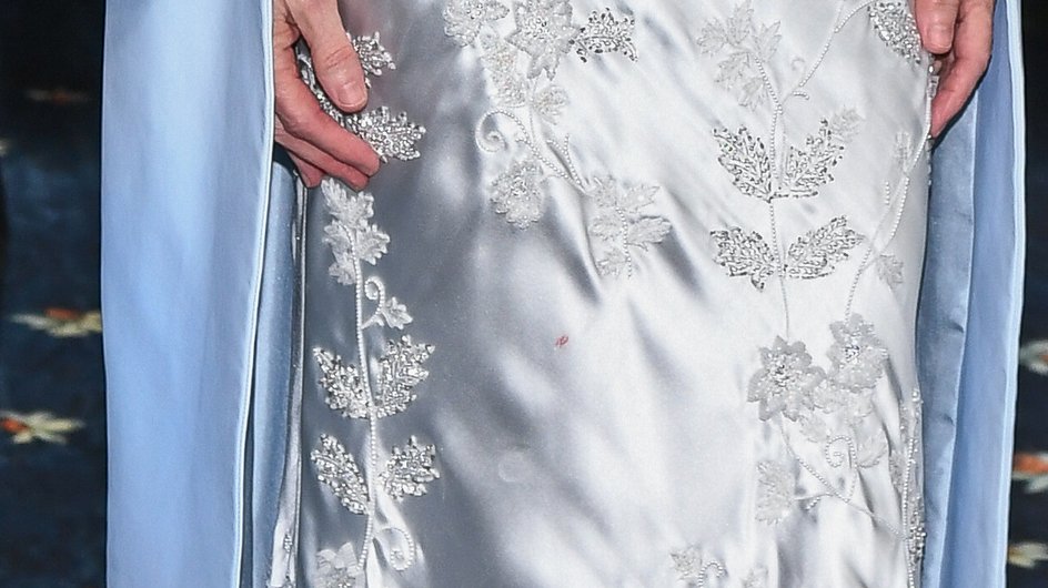 Пятно на платье Анны Винтур на Met Gala в 2025 году Пятно на платье Анны Винтур на Met Gala в 2025 году