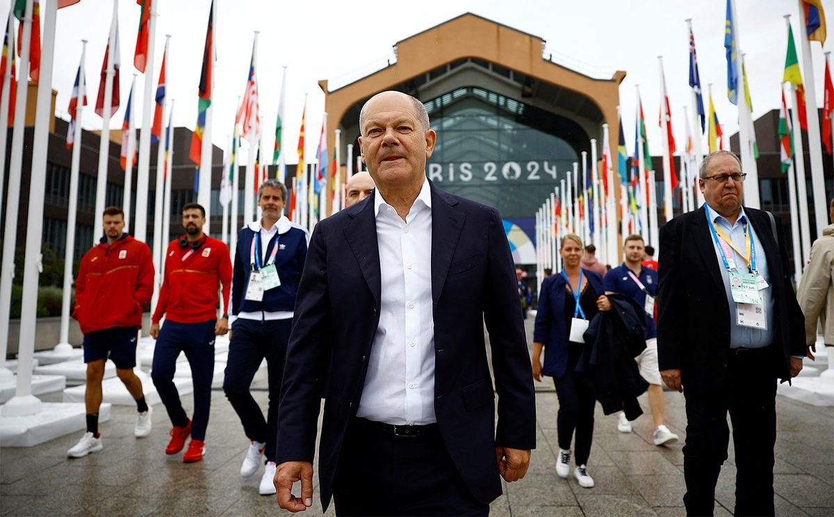 Канцлер Германии Олаф Шольц назвал «уникальной» церемонию открытия Олимпиады-2024
