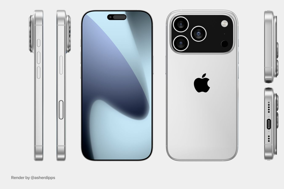рендер iPhone 17 Pro Max рендер iPhone 17 Pro Max