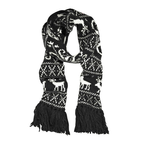 Черно-белый шарф Dolce & Gabbana