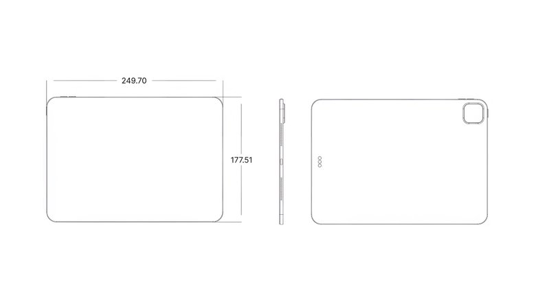 CAD-рендер iPad Pro 11 (2024)