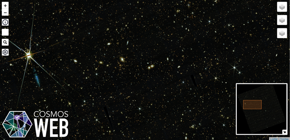 снимок звезд скриншот COSMOS-Web