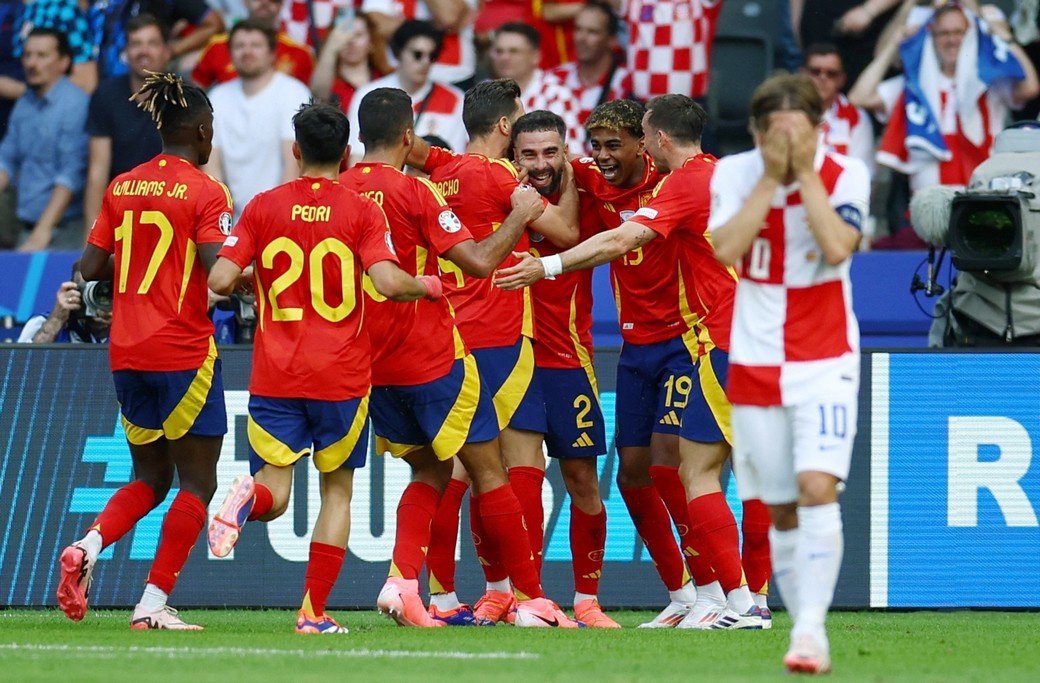 Сборная Испании разгромила Хорватию в матче Евро-2024