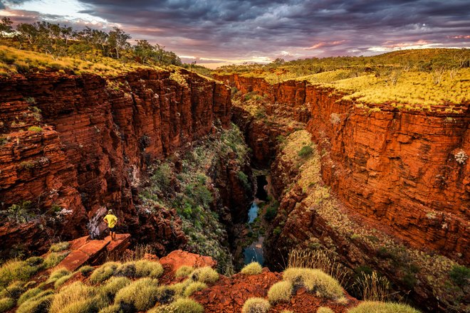 The Knox Gorge at Karijini National Park in the Pilbara region, Western Australia The Knox Gorge at Karijini National Park in the Pilbara region, Western Australia