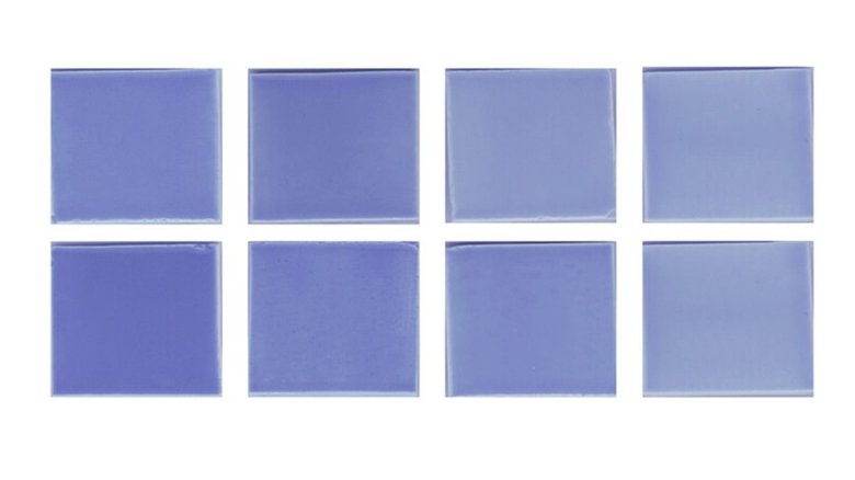 Плитка давала яркие цвета при глазуровании новым синим пигментом или подкисленной версией пигментного порошка.