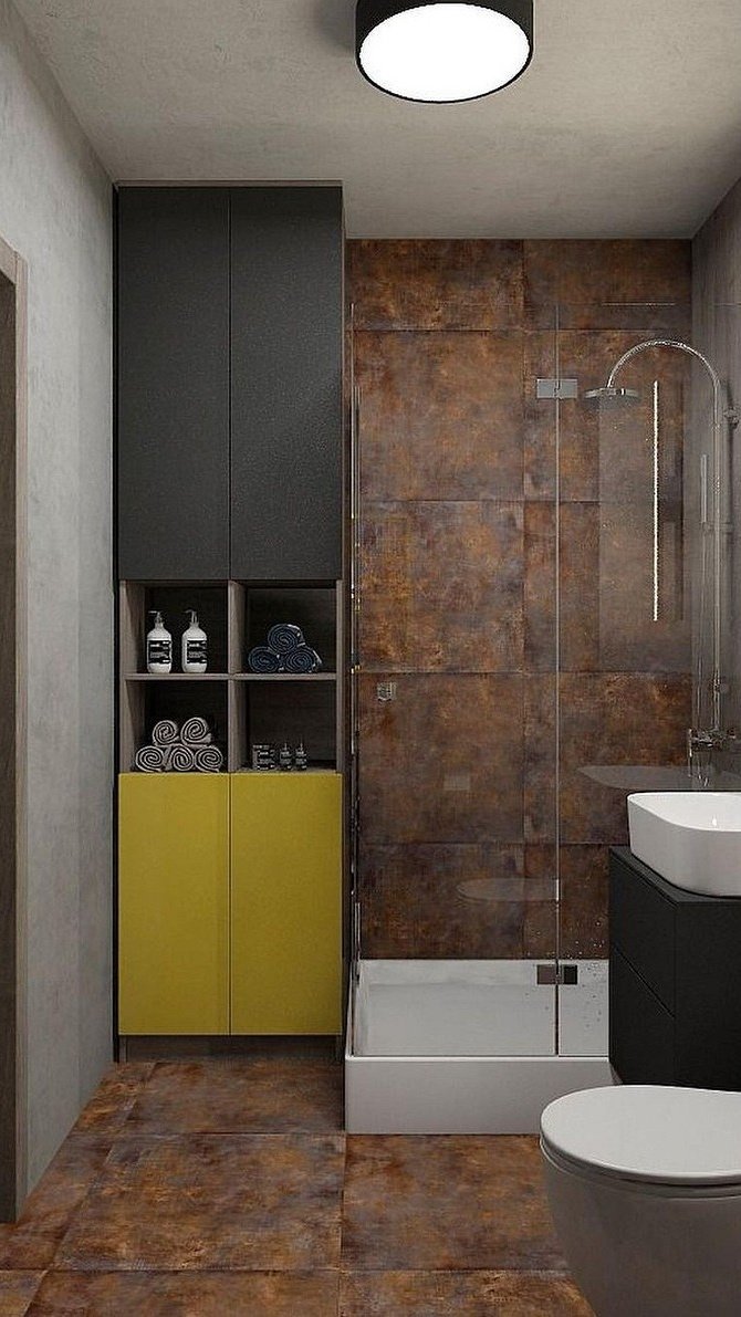 Как выглядит ванная комната в стиле лофт: отделка, мебель, декор и 90 фото