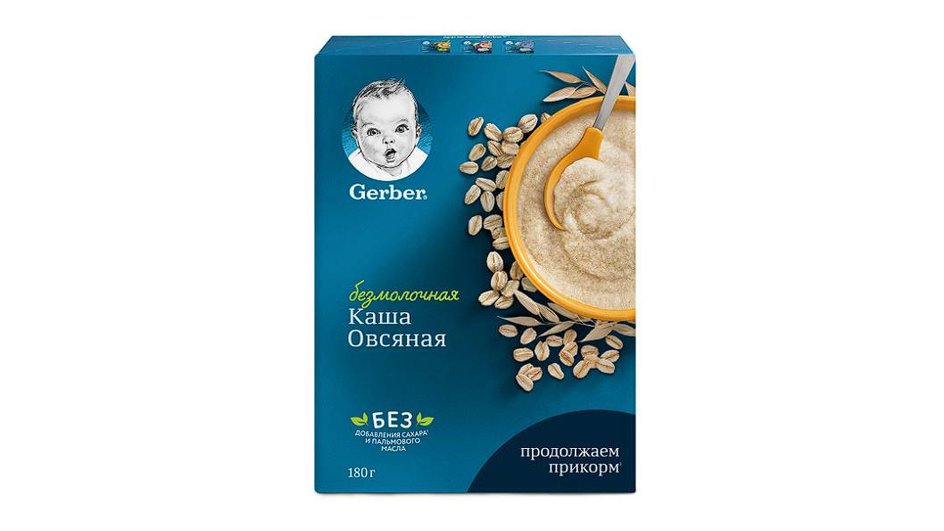 Gerber — овсяная безмолочная Gerber — овсяная безмолочная