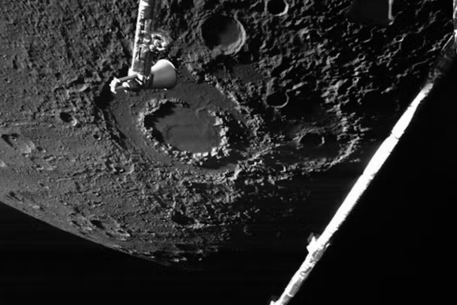 Поверхность Меркурия, полученная с помощью M-CAM2 BepiColombo Поверхность Меркурия, полученная с помощью M-CAM2 BepiColombo