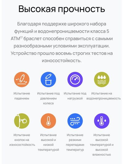Характеристики браслета Характеристики браслета