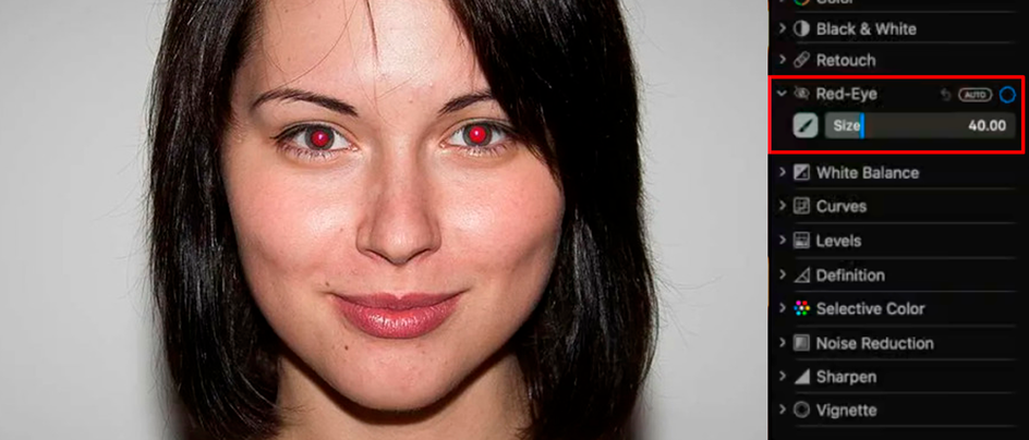 Как убрать красные глаза на фото | 4 рабочих способа - Hi-Tech Mail.ru