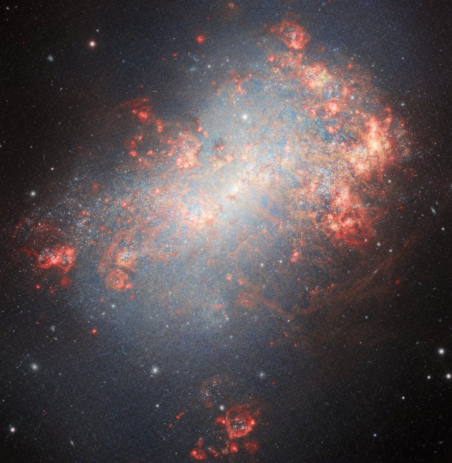 Галактика NGC 4449, вид телескопа Gemini North