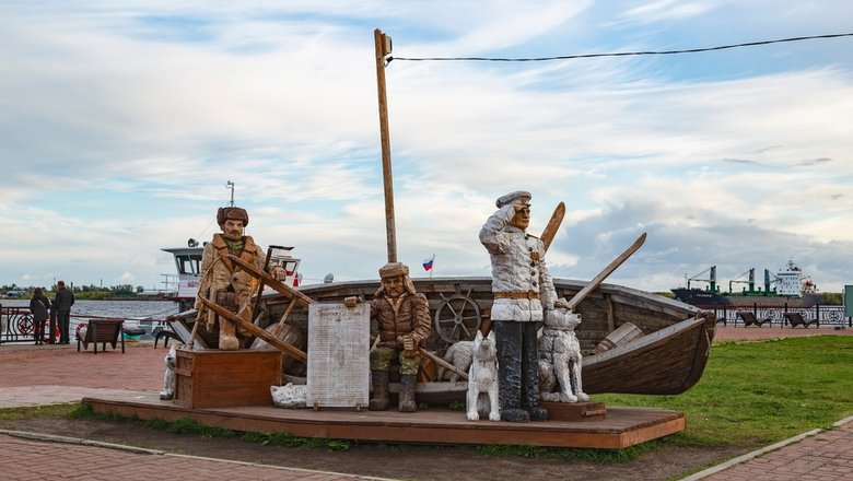 Набережная Северной Двины в Архангельске.