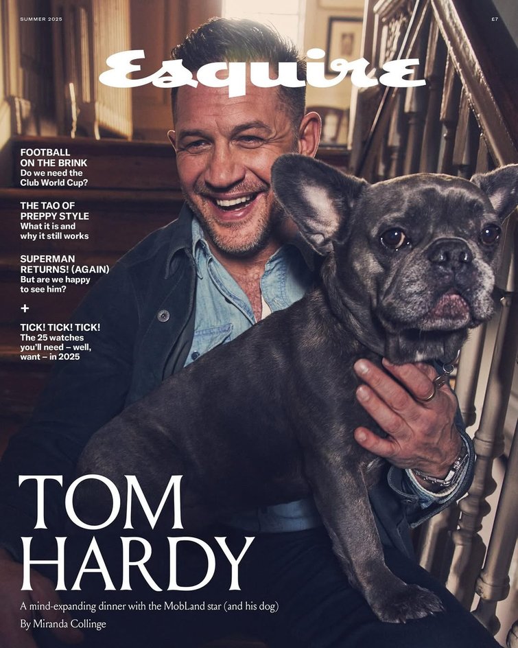 Том Хадри на обложке журнала Esquire / фото: соцсети Том Хадри на обложке журнала Esquire / фото: соцсети