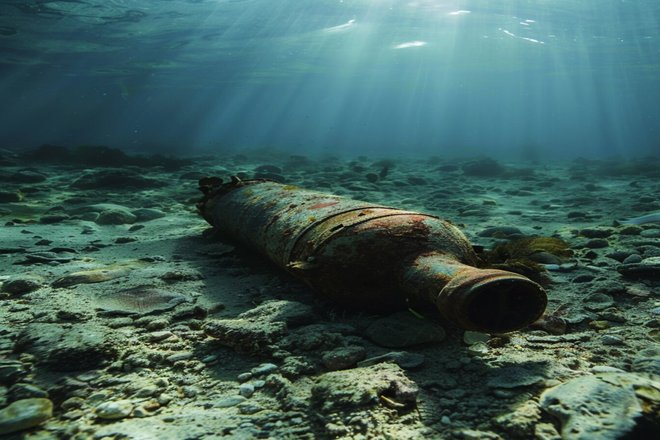 амфора на дне моря амфора на дне моря