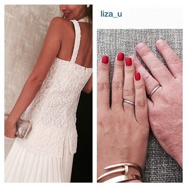 Лиза Ющенко показала свадебные атрибуты: платье и кольца