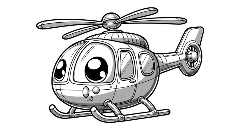 Раскраска Вертолет | Раскраски для детей 4-х лет. Детские раскраски 4 года