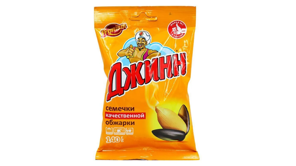 Жареные семечки подсолнуха фирмы «Джинн» Жареные семечки подсолнуха фирмы «Джинн»