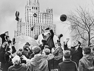 Встреча Юрия Гагарина в Москве Встреча Юрия Гагарина в Москве
