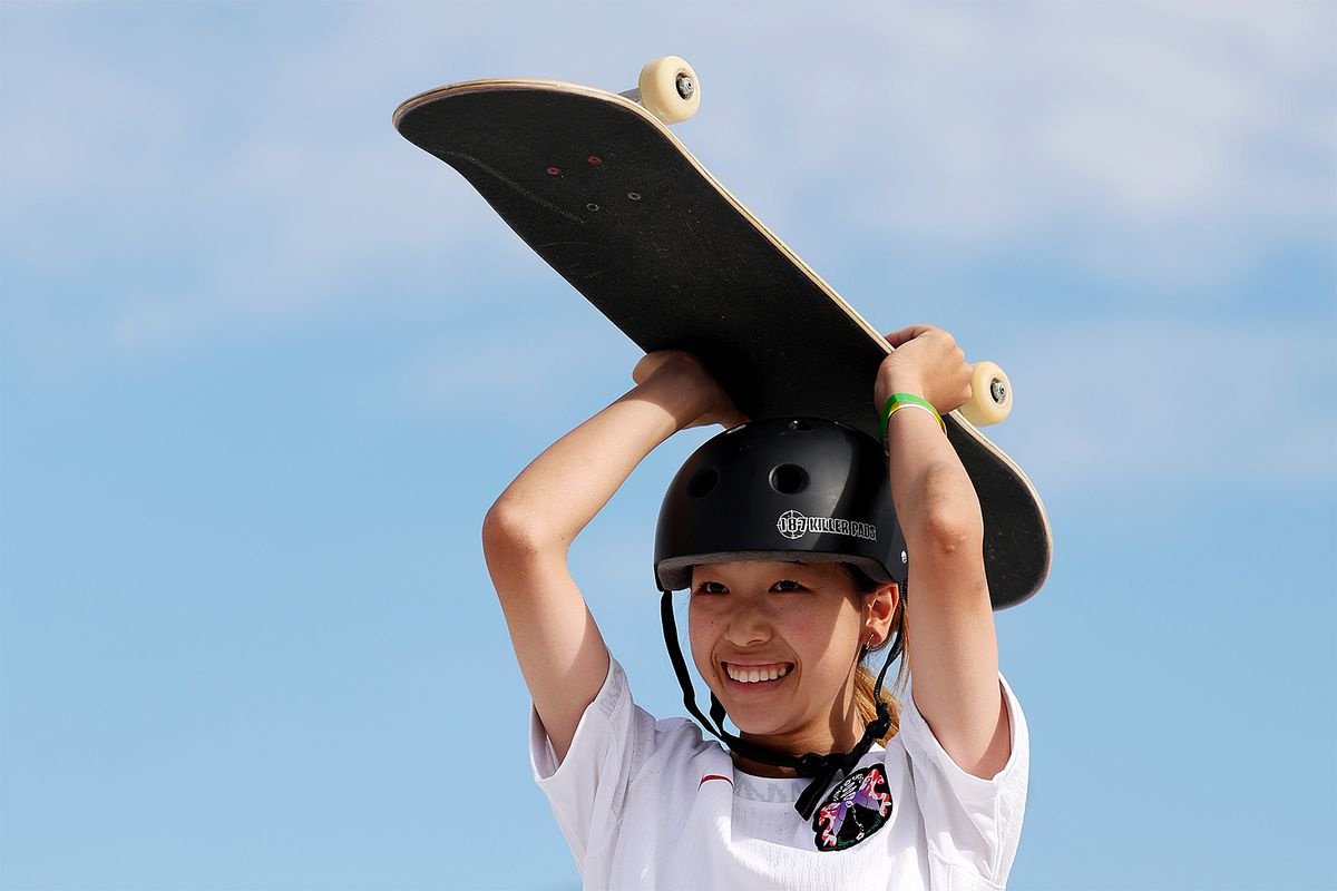 14-летняя японка стала олимпийской чемпионкой по скейтбордингу