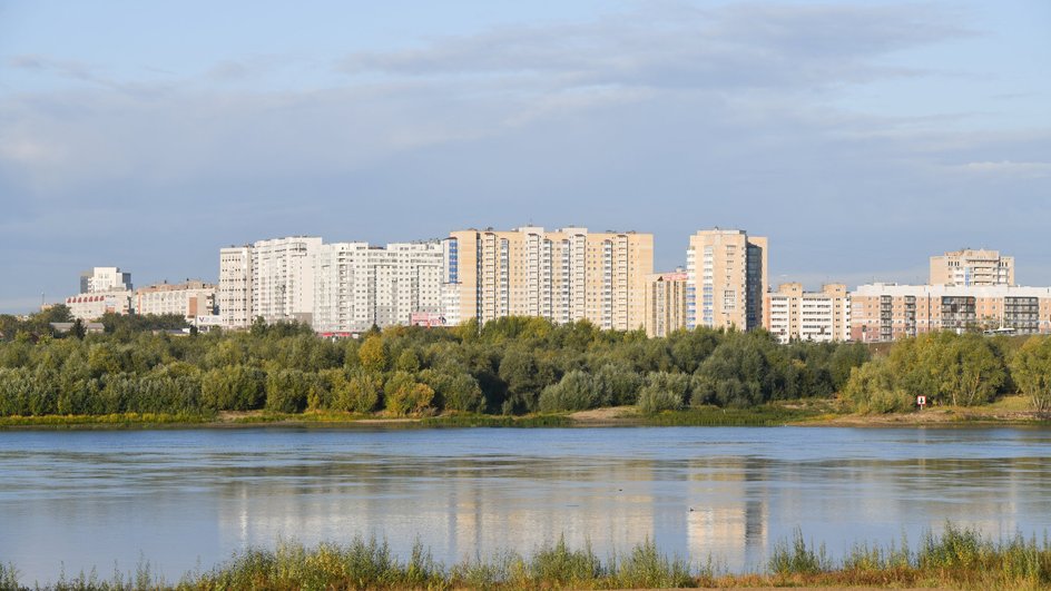 Вид на реку Иртыш в Омске Вид на реку Иртыш в Омске