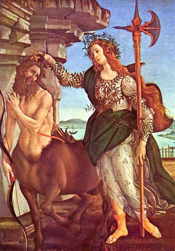 Сандро Боттичелли «Паллада и кентавр» (1482 год)